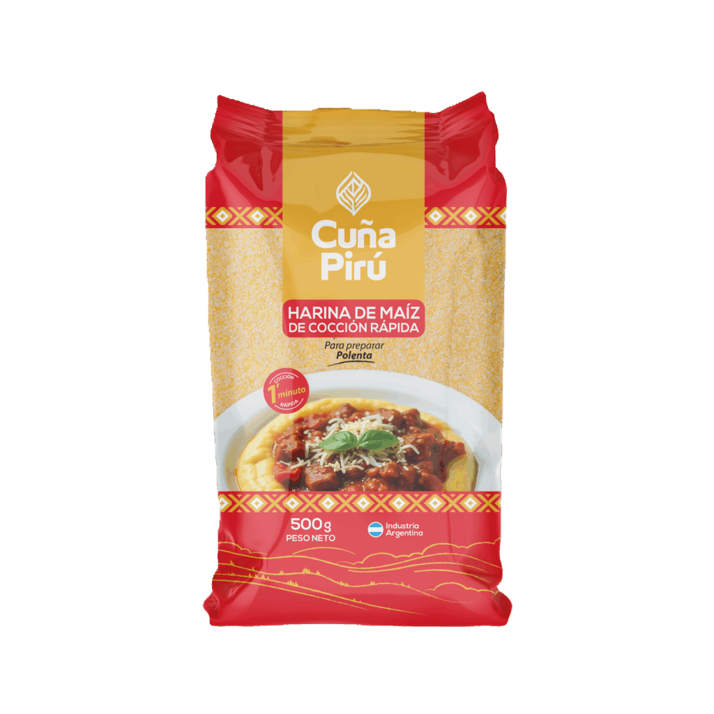 Harina de Maíz Cocción Rápida CUÑA PIRU (10x500g)