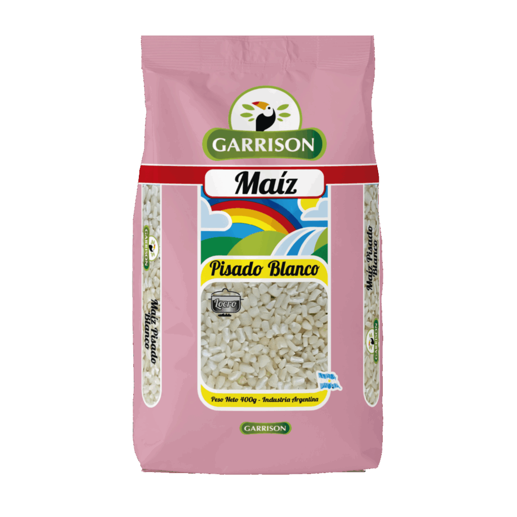 Maíz Pisado Blanco GARRISON (12x400g)