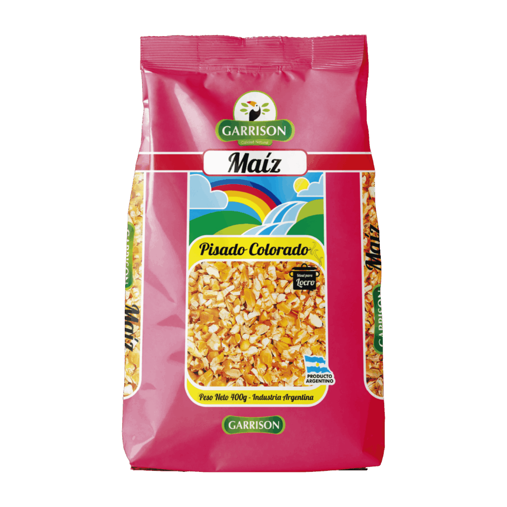 Maíz Pisado Colorado GARRISON (12x400g)